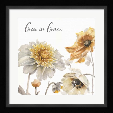 Framed Fields of Gold II Grace Print