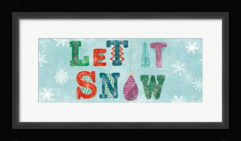 Framed Festive Forest V Print