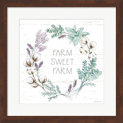 Framed Farmhouse Cotton VIII Print