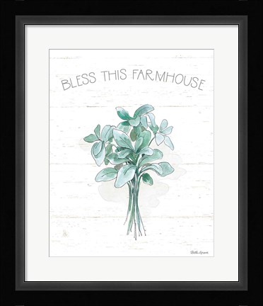 Framed Farmhouse Cotton VI Print