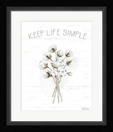 Framed Farmhouse Cotton IV Print