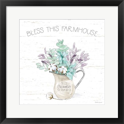 Framed Farmhouse Cotton II Print