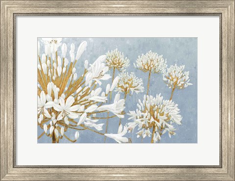 Framed Golden Spring Blue Gray Print