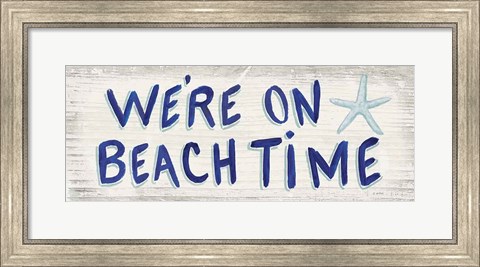 Framed Beach Time VI Print