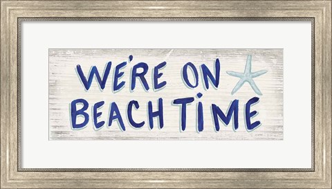 Framed Beach Time VI Print