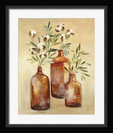 Framed Cotton Still Life III Print
