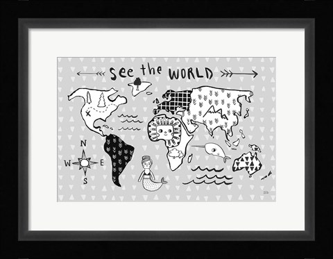 Framed Scandy Baby I Print