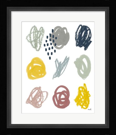 Framed Scribble II Print