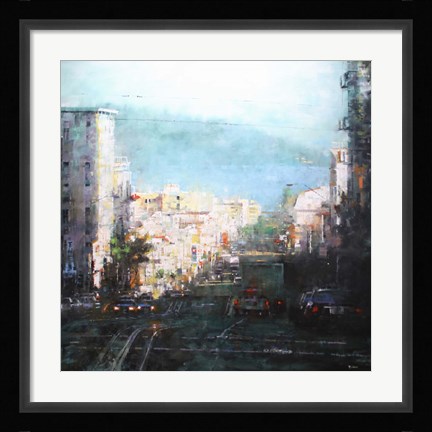 Framed Bay Mist Print