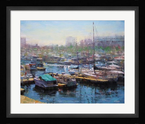 Framed Chicago Harbor Print