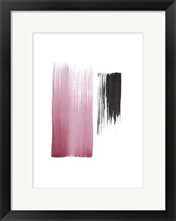 Framed Black &amp; Blush Print