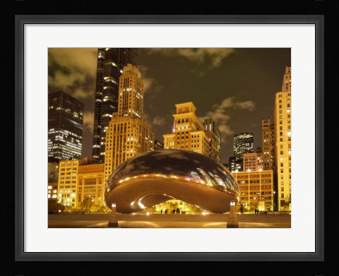 Framed Bean at Night Print