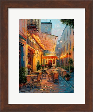 Framed Cafe Van Gogh 2008, Arles France Print
