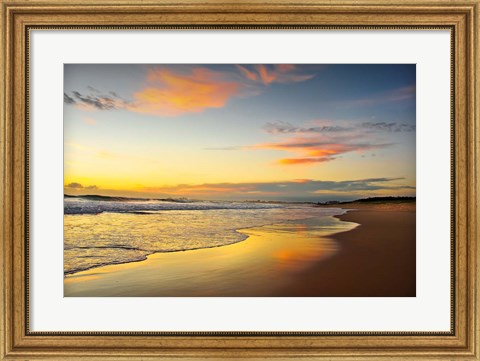 Framed Beach Dawn Print