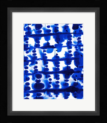 Framed Parallel Electric Blue Print