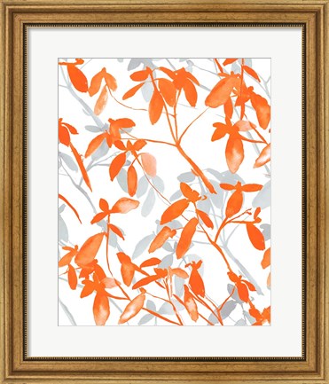 Framed Premonition Orange Print