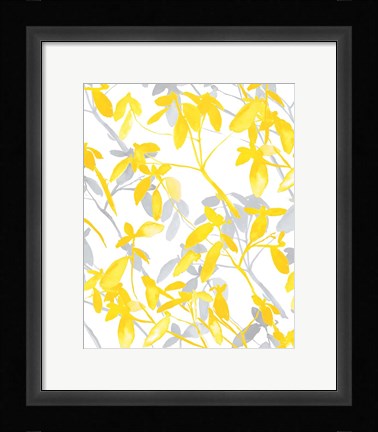 Framed Premonition Yellow Print