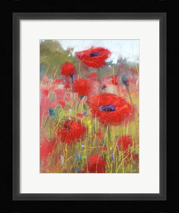 Framed In the Poppy Field Print