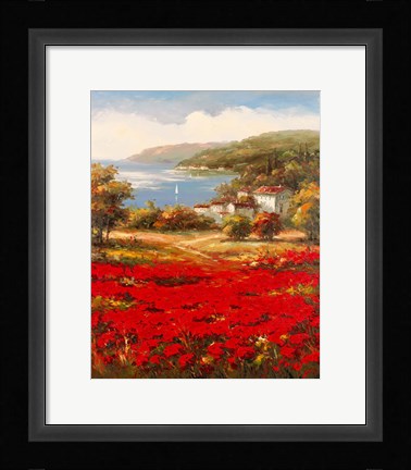 Framed Poppy Harbor Print