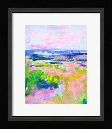 Framed Colourful Land II Print