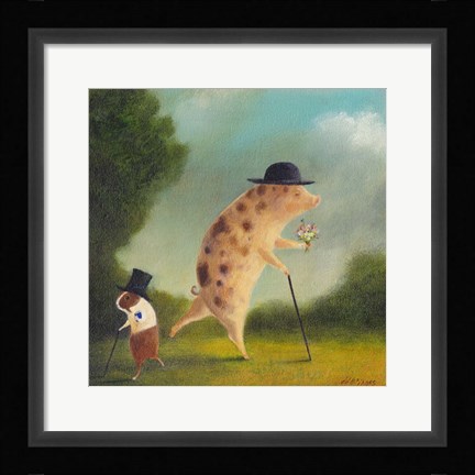 Framed Temptations of Bentley Scroop Print