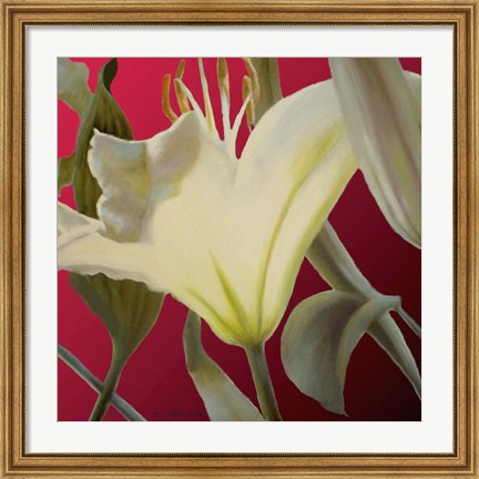 Framed Lily Red Print