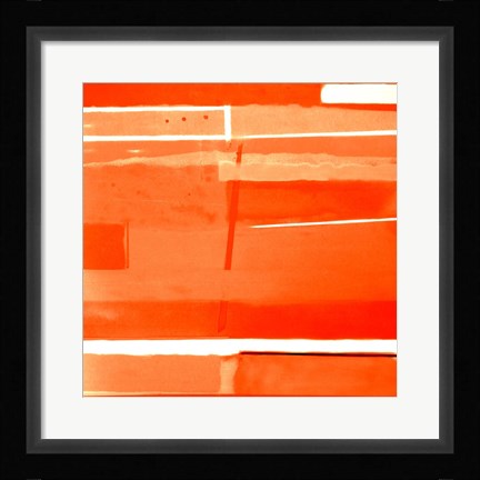 Framed Red Monochromatic Print