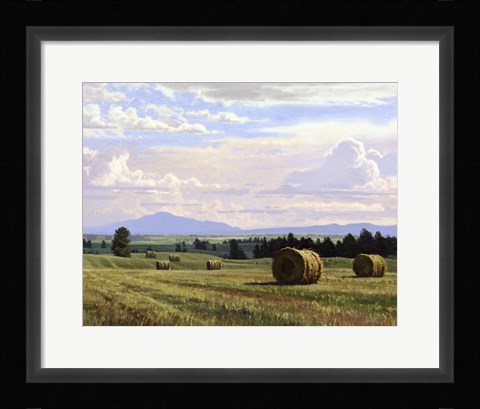 Framed Fresh Cut Hay Print