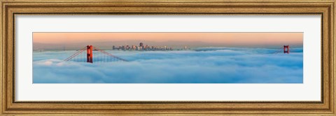 Framed Foggy City Print