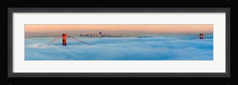 Framed Foggy City Print