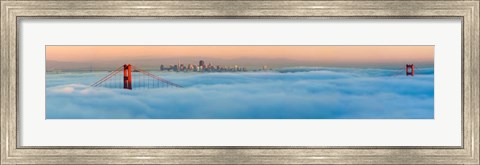 Framed Foggy City Print