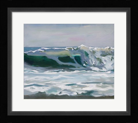 Framed Shore Break 2 Print