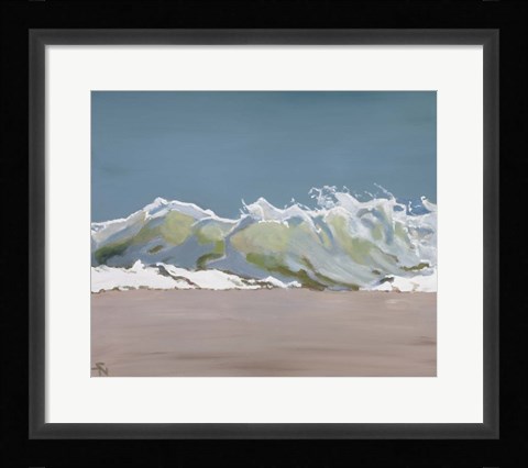 Framed Shore Break 3 Print
