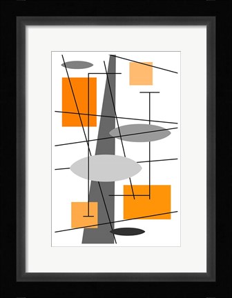 Framed Rauth in Orange Print