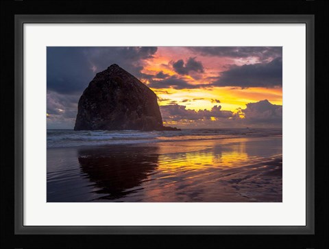 Framed Cannon Beach Sunset Print