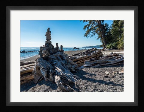 Framed Sombrio Inukshuk Print