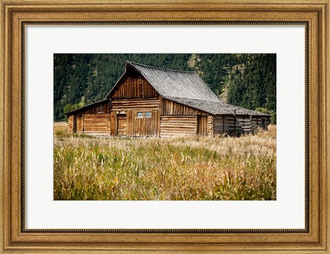 Framed Teton Barn Print