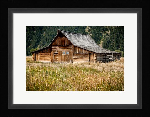 Framed Teton Barn Print