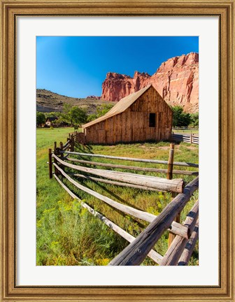 Framed Utah Barn Print