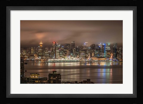 Framed Vancouver Night Print
