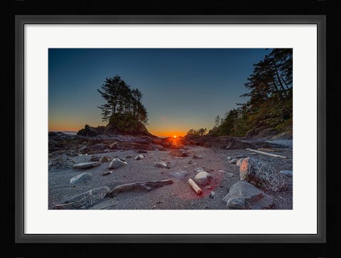 Framed Westcoast Sunset Print