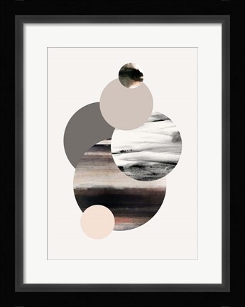 Framed Circles 1 Print