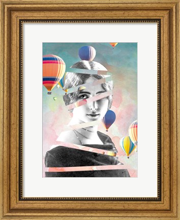 Framed Cleo De Merode Baloons Print