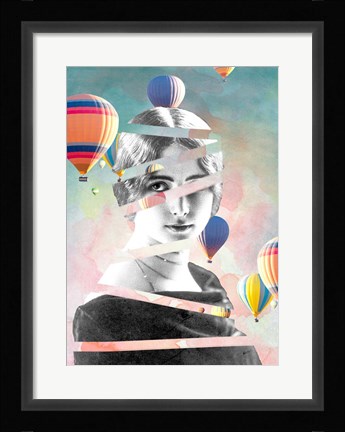 Framed Cleo De Merode Baloons Print