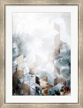 Framed Cubes Magic Print