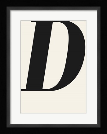 Framed D Print