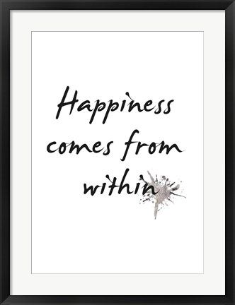 Framed Happiness Print