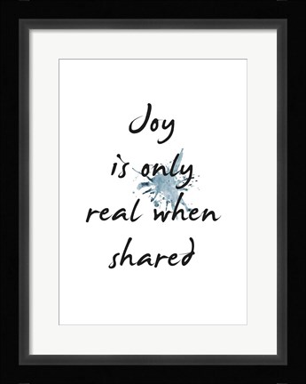 Framed Joy Print