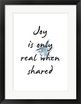 Framed Joy Print