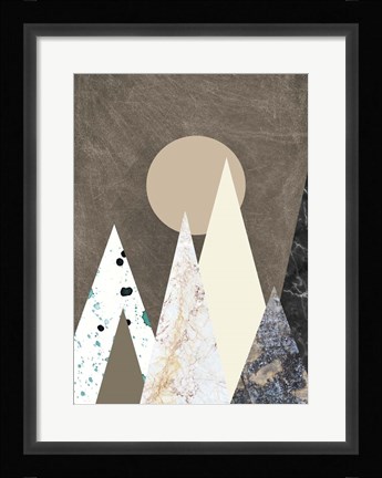 Framed Peaks Print
